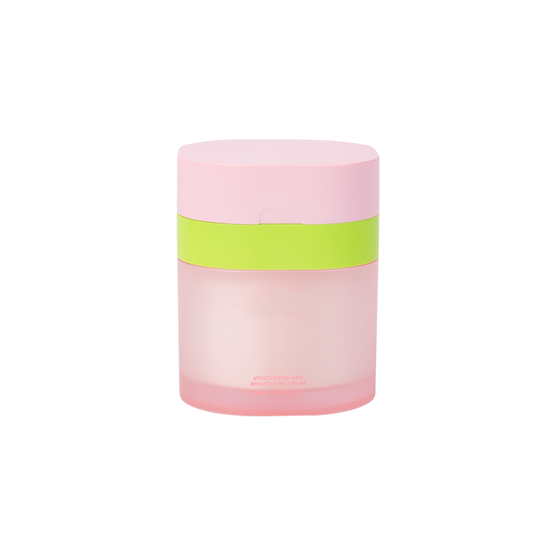 Jar lóis caidéil gan aer gan ghloine frosted