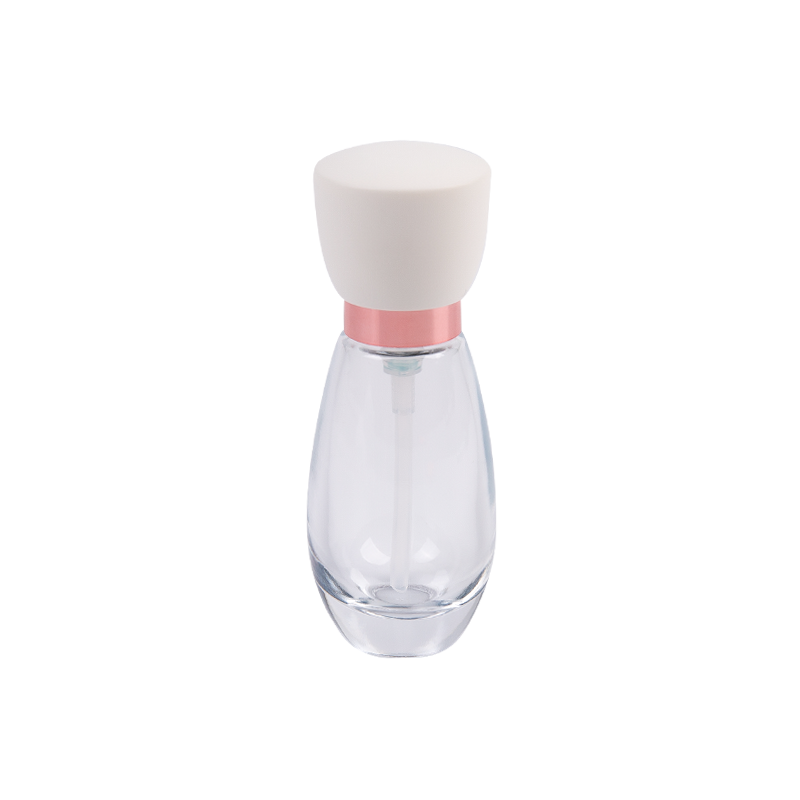 Buidéal cosmaideach gloine 30ml sioc le caipín ABS
