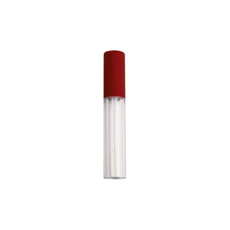 4.5ml caipín dearg thart ar fheadán lipgloss trédhearcach