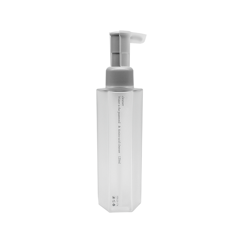 PETG 120ml buidéal glantóra cúramacha hexagonal